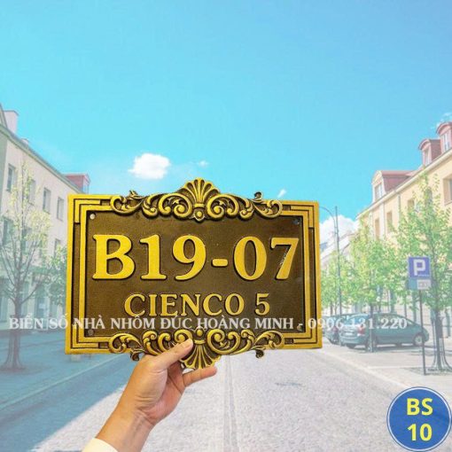 BIỂN SỐ NHÀ HOT - BS10