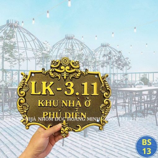 BIỂN SỐ NHÀ HOT - BS13