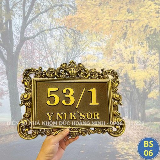 BIỂN SỐ NHÀ HOT - BS6