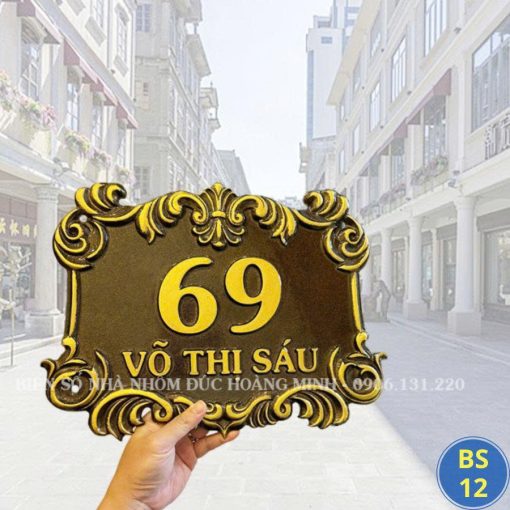 BIỂN SỐ NHÀ HOT - BS12