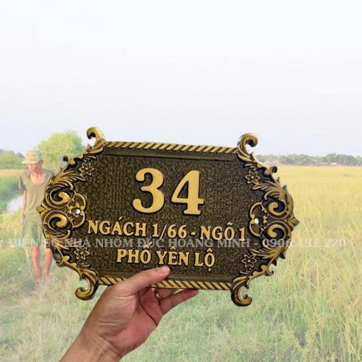 BIỂN SỐ NHÀ HOA DÂY - MS02